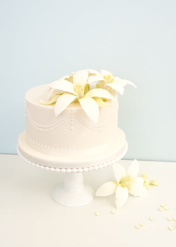 Lilies Celebration Cake