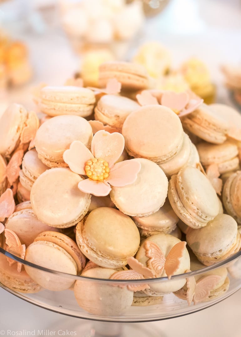Peach Macarons