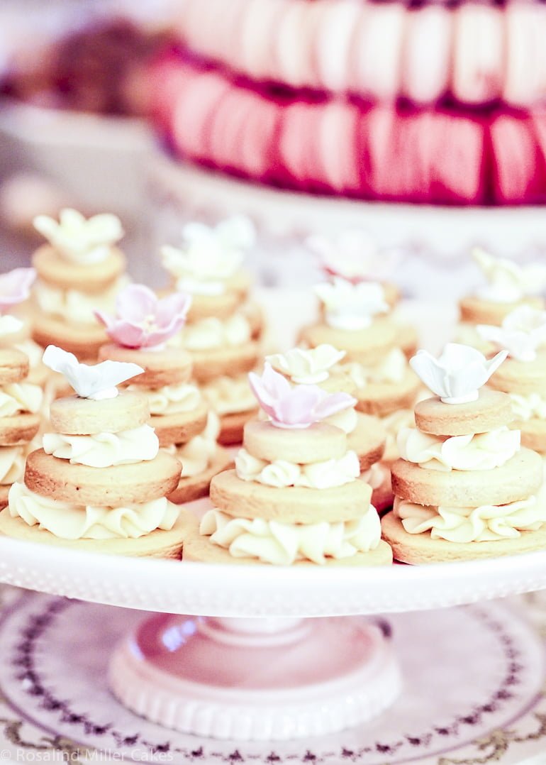 Tiered Cookies with Vanilla Buttercream