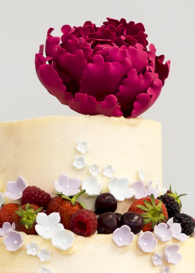 Summerfruits Buttercream Wedding Cake