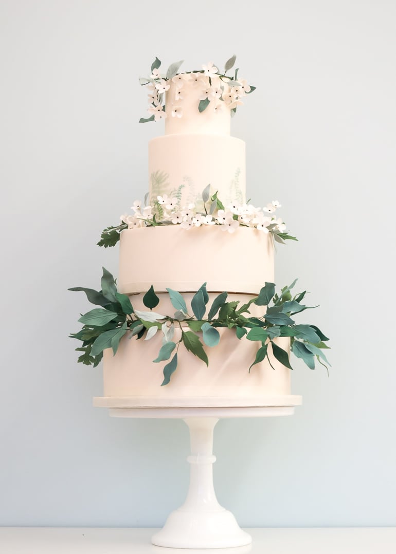 Emerald Forest Wedding Cake