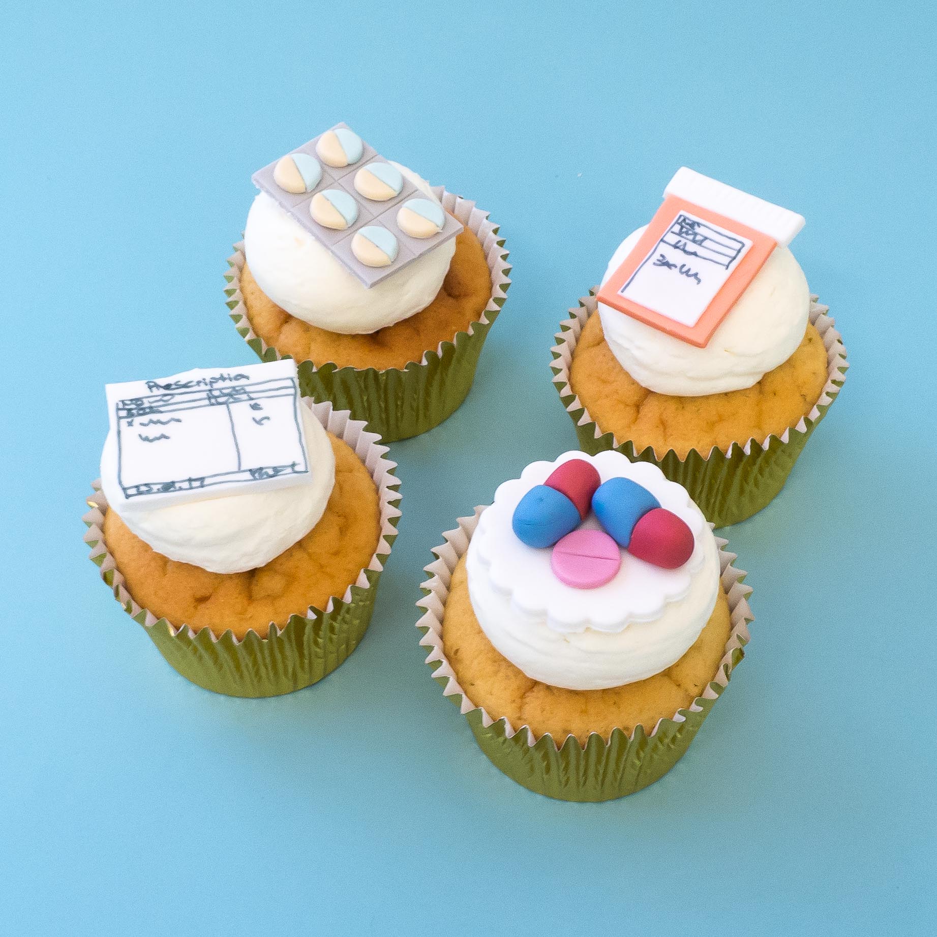 Corporate Medical Company Cupcakes by Rosalind Miller Cakes London