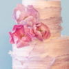 Ombre Wafer Paper Ruffles and Flowers Cake Course