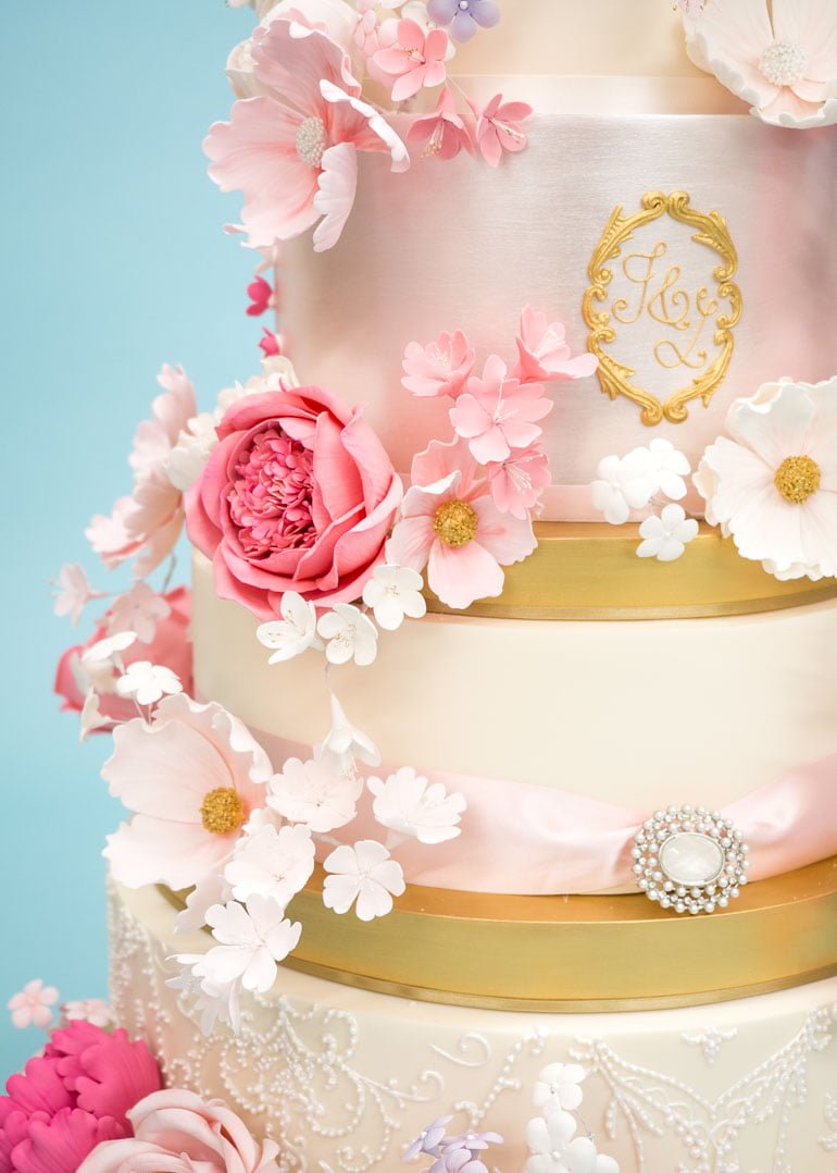 Fairytale Romance Wedding Cake by Rosalind Miller Cakes